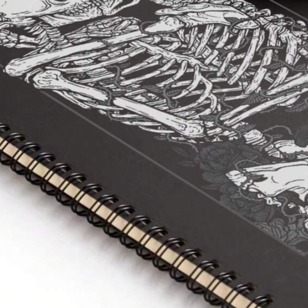 Tarot Skull Spiral Notebook - Picture 8 of 13